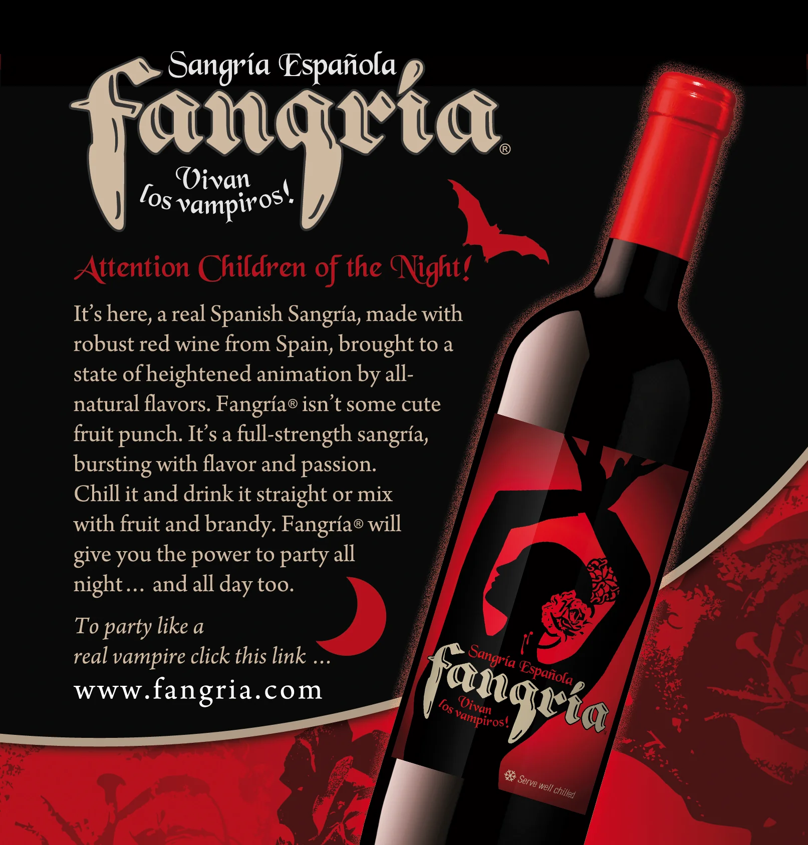 FANGRIA® SANGRIA WITH VAMPIRE COFFIN BOX - Image 3